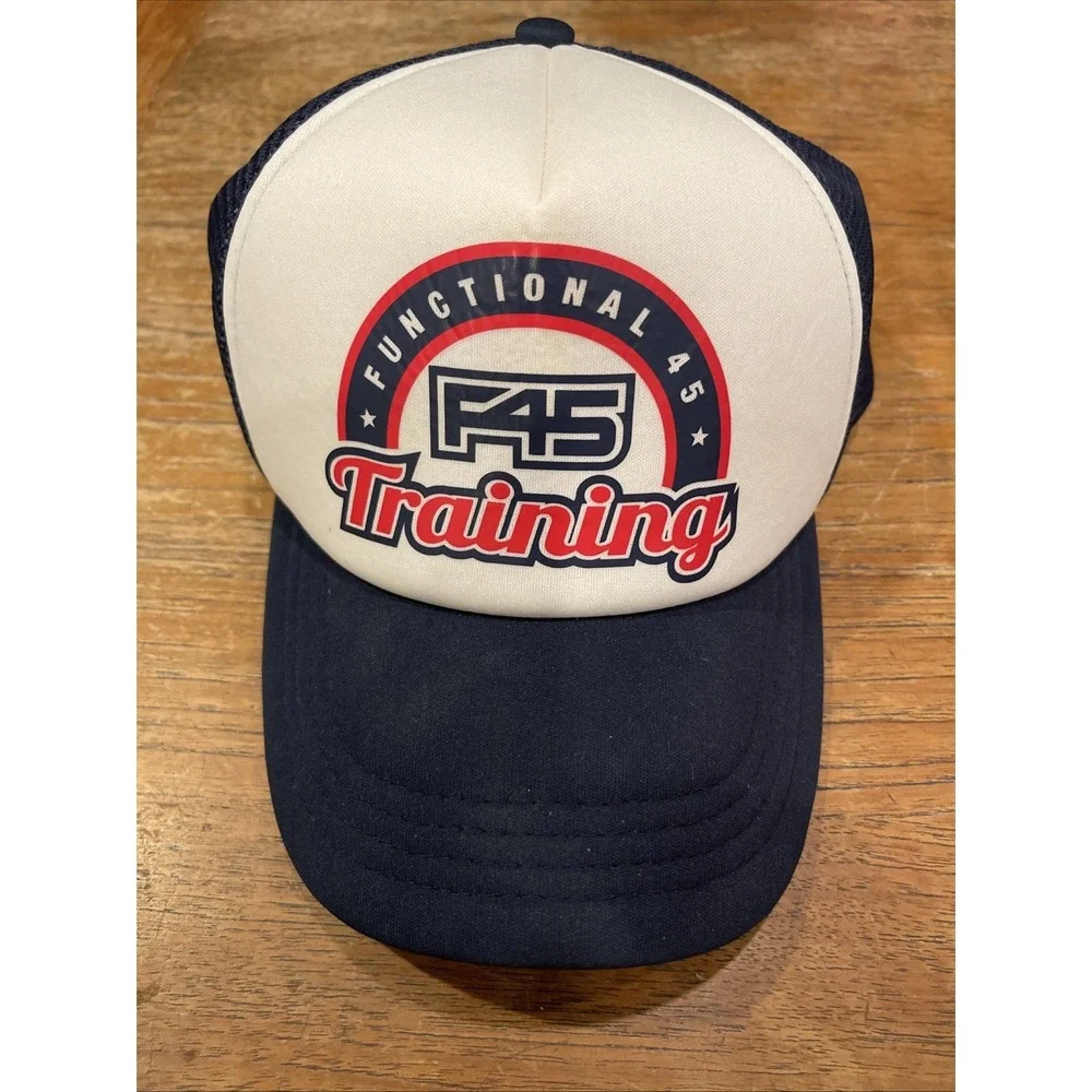 Functional 45 F45 Training Adjustable Mesh Back Heritage Trucker Cap Hat
